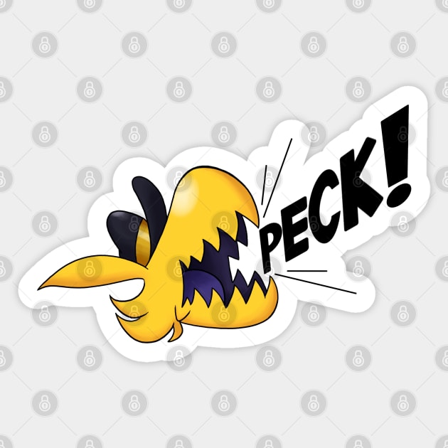 PECK! Sticker by Fuzzy Klutz